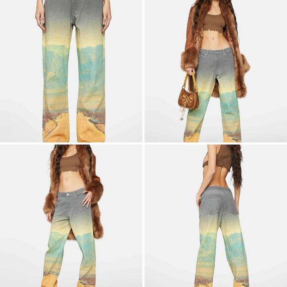 THE KRIPT “Route 66" High Waist Graphic Denim Jeans - Picture 9 of 9